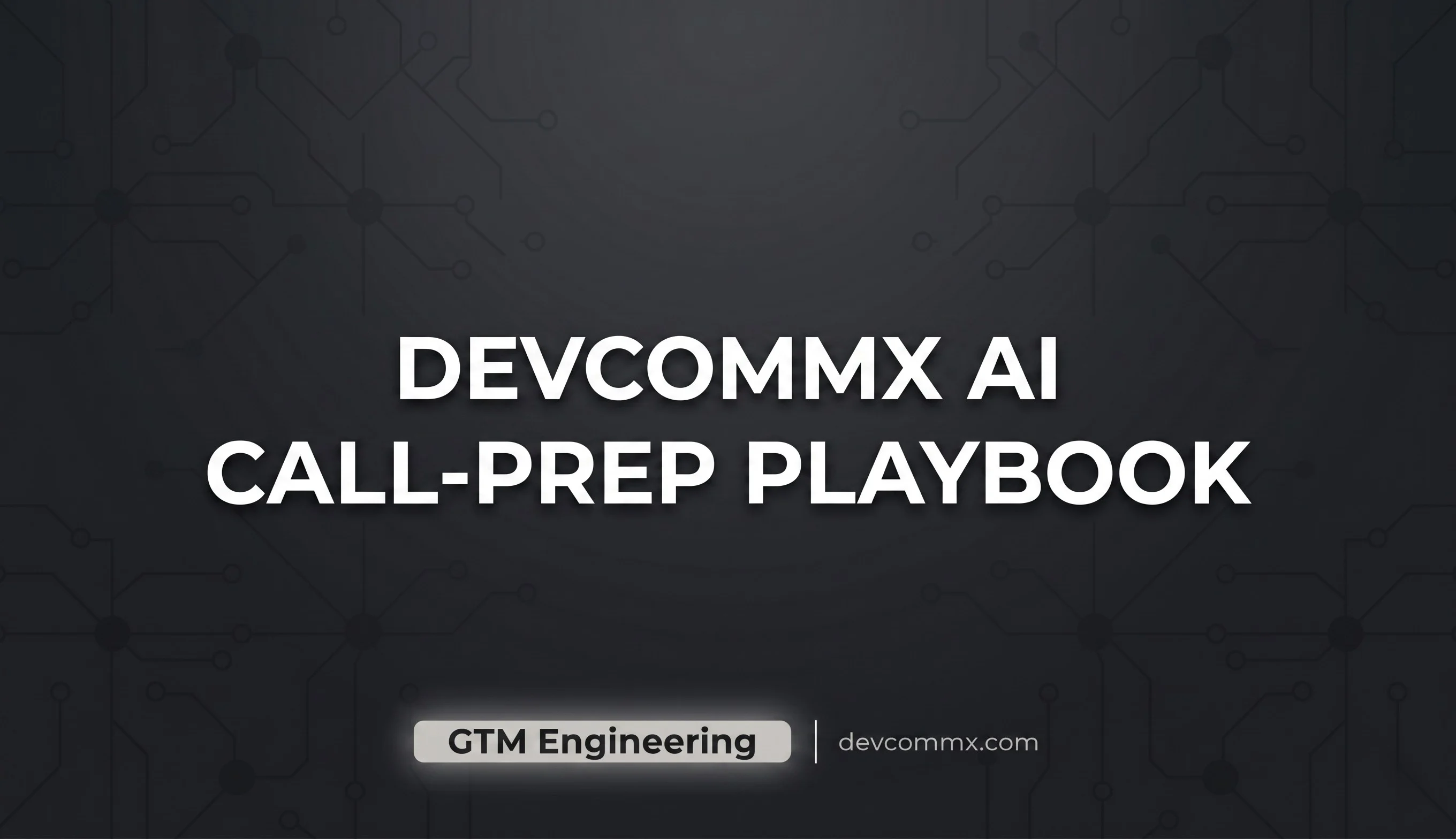 AI Call-Prep Playbook